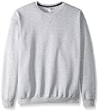 Fruit of the Loom Men's Sofspun Fleece Sweatshirts & Hoodies, Sweatshirt-Heather Grey, Small