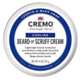 Cremo Citrus Mint Leaf Cooling Beard and Scruff Cream, Moisturizes, Styles and Reduces Beard Itch for All Lengths of Facial Hair, 4 Oz, 1 Count