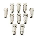 Ancable 10-Pack F-Type Male Plug to RCA Female Jack RF Video TV Cable Adapter for Atari 2600/7800 Sega/Coleco Game