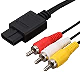 AV Cable Composite Video Cord Compatible with Nintendo 64/N64/GameCube/Super Nintendo SNES TV Game(6 Feet)