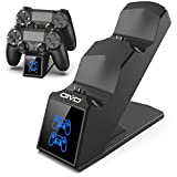 PS4 Controller Charger, PS4 Charger USB Charging Dock Station for Dualshock 4, Upgraded Fast-Charging Port for Playstation 4 Controllers
