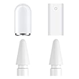 APETOO Compatible with Apple Pencil Tip and Cap Replacement/ Charging Adapter for Apple Pencil 1st Generation, 4 Pack for Apple Pencil Cap Magnetic/ iPencil Charger/ iPencil Nibs for iPad Pro Pencil