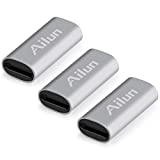 Ailun Charging Adapter Compatible with Apple Pencil Cable 3 Pack Compatible with iPad Pencil Charger Convertor and Tether Female to Female Cable Adapter for iPad Pro Apple Pencil Connector Silver