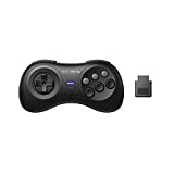 8Bitdo M30 2.4G Wireless Gamepad for the Original Sega Genesis and Sega Mega Drive - Sega Genesis,Black