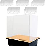 (25 Pack) Sneeze Guard Desk Shield (22" L x 12.5" W x 17" H) Ultra Clear Plastic Divider for Student Desks, Tables, Counters, Offices - Foldable Protective Barrier Partition Panel for School Classroom