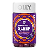 Olly Immunity Sleep Gummy, Melatonin, Elderberry, Echinacea, Zinc and Vitamin C, Sleep Aid (80 Gummies)