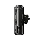 aikeec Baton Holder 360 Degree Rotating Telescopic Baton Pouch, Expandable Baton Holsters,Tactical Swivelling Flashlight Holsters ABS Case (Black)