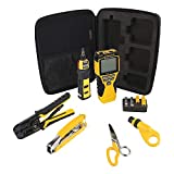 Klein Tools VDV001819 VDV Tool Set has Crimpers, Scout Pro 2 Cable Tester, Snips, Punchdown Tool, Carry Case, Apprentice Tool Set, 6-Piece