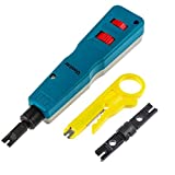 Vastar Network Wire Punch Down Impact Tool with Two Blades - 110 and BK & Network Wire Stripper