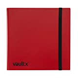 Vault X Binder - 12 Pocket Trading Card Album Folder - 480 Side Loading Pocket Binder for TCG (Red)