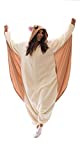 Adult Onesie Flying Squirrel Animal Pajamas Comfortable Costume with Zipper and Pockets (Large) Tan