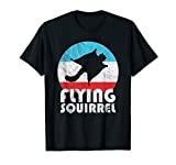 Flying Squirrel Vintage Retro Silhouette Gift T-Shirt
