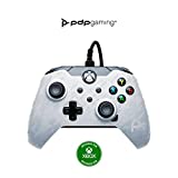 PDP Wired Game Controller - Xbox Series X|S, Xbox One, PC/Laptop Windows 10, Steam Gaming Controller - Perfect for FPS Games - Dual Vibration Videogame Gamepad - White Camo / Camouflage