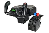 Logitech G PRO Flight Yoke System, Professional Simulation Yoke and Throttle Quadrant, 3 Modes, 75 Programmable Controls, Configurable Throttle Knobs, Steel Shaft, USB, PC - Black