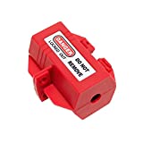 Wisamic Polypropylene Plug Lockout Tagout 2 x 2 x 3-1/2 inch with 2 Locking Holes for 110V Plugs
