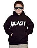 Interstate Apparel Youth Dripping Beast Black Kids Sweatshirt Hoodie Medium