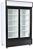 Procool Refrigeration Double SLIDING Door Upright Display Beverage Cooler Merchandiser; 35 Cubic Ft, 45" Wide