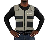 Glacier Tek Sports Cool Vest for Men and Women (Light Gray Color) - Maintains 59ÂºF for Up to 2.5 Hours - With Set of 8 Non-Toxic Cooling Packs - Multiple Uses: Running, Hiking, Fishing, Kayak - Easy to Clean