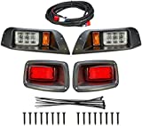 kemimoto Golf Cart Light Kit Compatible with TXT, Street Legal Golf Cart Headlights Kit Compatible with EZGO TXT Led Light 1996-2013 Gas and Electric with Installation Instruction