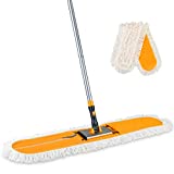 Yocada 36" Commercial Industrial Cotton Mop Dust Floor Mop with Total 2 Mop Pads for Cleaning Office Garage Hardwood Warehouse Factory Mall Deck 59 Inch Long