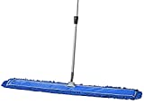 Tidy Tools Industrial Strength Floor Mop - Dust Mop for Dry and Wet Cleaning- Cleaner Mops for Laminate, Hardwood, Tile, Wood Floors - Duster Broom with Adjustable Metal Handle (48 X 5 Inch)