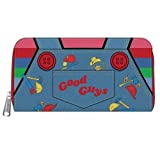 LOUNGEFLY CHILD'S PLAY CHUCKY COSPLAY ZIP AROUND WALLET