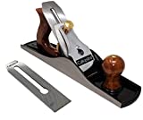 Bench Plane No. 5 - Iron Jack Plane - Fully Adjustable Wood Hand Planer, 14-Inches Long with 2-Inch Cutter, Includes 2 Blades