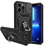 Goton Armor Case for iPhone 13 Pro Max Phone Case Stand with Slide Camera Cover & Kickstand Military Grade Shockproof Heavy Duty Protective with Magnetic Car Mount Holder for iPhone 13 Pro Max 6.7