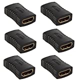 HDMI Female to HDMI Female Coupler Connector Pack 6pcs Adapter Extender F/F High Speed