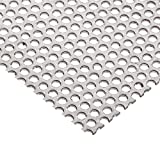 Online Metal Supply 304 Stainless Steel Perforated Sheet, 0.048 (18 ga.), 0.140" Hole, 0.187" Centers, 12" x 24"
