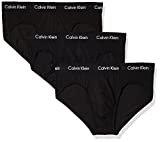 Calvin Klein Men's Cotton Stretch Multipack Hip Briefs, Black, Large