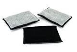 Autofiber Scrub Ninja - Interior Scrub Sponge (5in. x 3in.) Black/Gray - 3 Pack