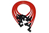 A-Team Performance Silicone Spark Plug Wires Set Compatible with SBC Small Block Chevy Chevrolet GMC Over The Valve Cover Wires 283 305 307 327 350 400 Red 8.0mm