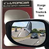 Blind Spot Convex Car Mirror: XLarge Rear View | Rearview Automotive Mirror for Car Exterior Accessories and Interior for Women/Men (2Pack)