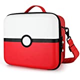 Tombert Travel Carrying Case For Nintendo Switch & Switch OLED, Pokemon design, Deluxe Protective Hard Shell Carry Bag Fits Pro Controller for Nintendo Switch Console & Accessories