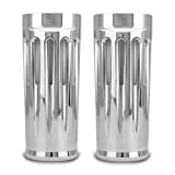 2" extend Aluminum CNC Cut chrome Fork cans Boots cover For Harley touring FLHR FLHX FLHT FLTR road street road king