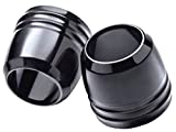 Gloss Black Billet Front Forks Boot Fork Slider Dust Covers Fit Harley Davidson Dyna like Street Fat Bob Wide Glide Low Rider S Super Custom Years 2006-2017 ref 45800014 Boots Cap Caps Cover Sliders