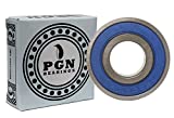 (2 Pack) PGN 6203-2RS Sealed Ball Bearing - C3 - 17x40x12 - Lubricated - Chrome Steel