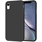 Anuck Case for iPhone XR Case 6.1 inch 2018, Soft Silicone Gel Rubber Bumper Phone Case with Anti-Scratch Microfiber Lining Hard Shell Shockproof Full-Body Protective Case Cover - Black