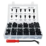 240 Pcs Car Push Retainer Kit and Free Fastener Remover,Assortment Universal Bumper Retainer Clips Push Type Retainers Set in Case Fits For GM Ford Toyota Honda Chrysler (240 Pcs)