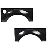 HECASA Pair Rear Wheel Arch Quarter Panel Compatible with 2009-2014 Ford F150 LD W/O Molding Holes