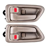 FAERSI 2Pcs Inside Interior Door Handle Front Rear Driver & Passenger Side Replacement for 1997 1998 1999 2000 2001 Toyota Camry Beige/Tan