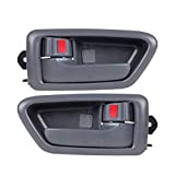 2 Pcs Gray Interior Front/Rear Left Right Side Door Handle Driver Passenger Side Compatible with Camry 1997-2001 91002 91006 91003 91007