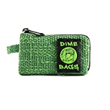 Dime Bags Padded Pouch with Soft Padded Interior | Protective Hemp Pouch for Glass with Removeable Smell Proof Bag (Forest, 5-Inch)