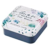 Christian Art Gifts Scripture Prayer Cards In Tin | Grace Notes For Women â€“ 50 Double Sided Cards| Bible Verse Encouraging Gift for Women