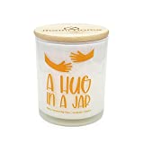 A Hug in a Jar Candle -I Miss You Scented Candle for The One You Love. Ideal Thoughtful Uplifting Healing Gift for Lover, Best Friends. Birthday, Father's Day, get Well Gifts(Lavender Vanilla, 10oz)