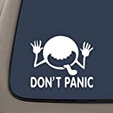 NI151 Don't Panic Hitchhikers Guide to the Galaxy Car Window Vinyl Decal Sticker 7" Wide