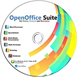 Open Office Suite 2021 on CD for Home Student and Business, Compatible with Microsoft Office Word Excel PowerPoint for Windows 10 8 7 powered by Apache