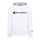 Champion Kids Clothes Sweatshirts Youth Heritage Fleece Pull On Hoody Sweatshirt with Hood  (Medium, White)