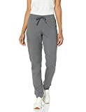 Fruit of the Loom Women's Essentials French Terry Pants and Tri-Blend Tees, Joggers-Charcoal Heather, Medium